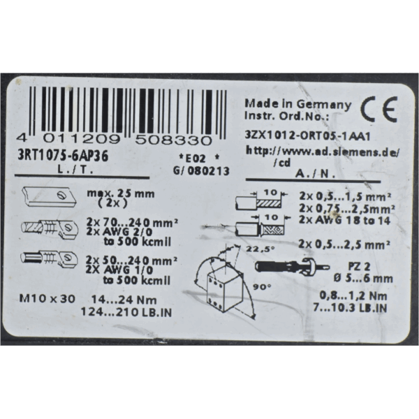 3RT1075-6AP36