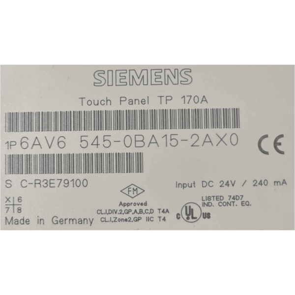 6AV6545-0BA15-2AX0